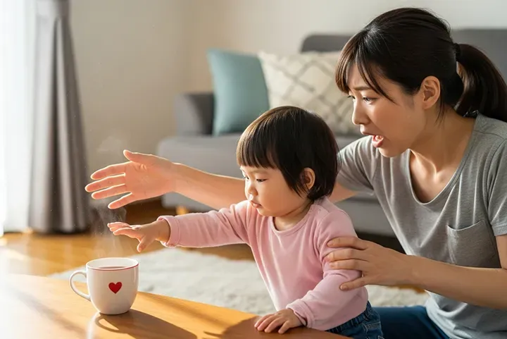 子どもがやけどしたときの対処法と処置|病院を受診する目安と診療科