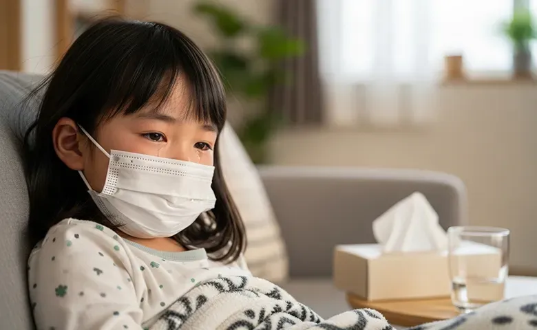 子どもの風邪を早く治すには？症状別の対処法と受診の目安