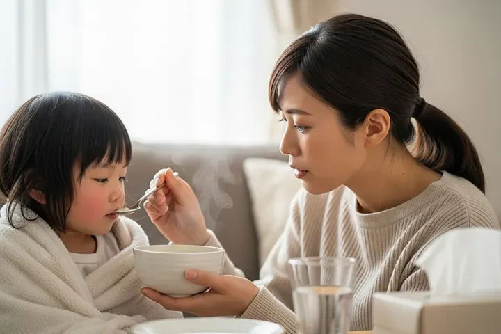 子どもの喉にいい食べ物|風邪や喉の痛みにやさしい食事と栄養のポイント