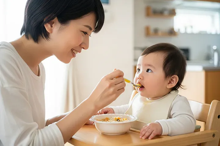 離乳食でアレルギー反応が出たら？赤ちゃんの症状と病院に行く目安を小児科医が解説