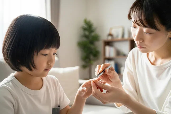 子どもにトゲが刺さったときの抜き方と対処法｜抜けない場合のホームケアと受診の目安