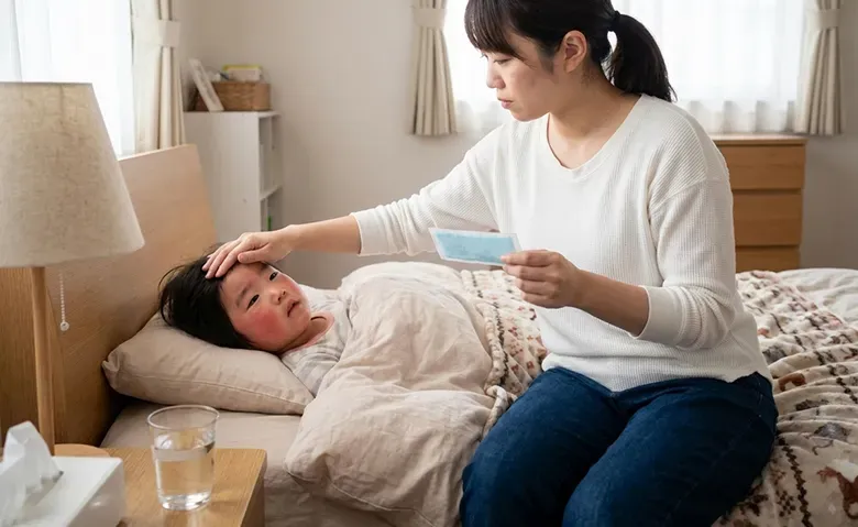子どもの発熱に冷却ジェルシートは必要?|冷却ジェルシートの効果と正しい使い方・注意点を小児科医が解説