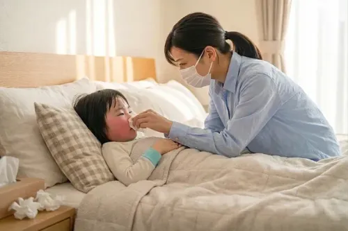 子どもの花粉症で熱が出る？原因と対処法、風邪との違い・受診の目安を小児科医が解説