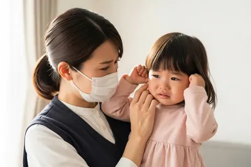 子どもの中耳炎は大人にうつる？原因と家庭内での予防・受診の目安を小児科医が解説