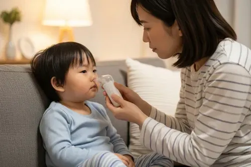 子どもの鼻水を止める方法は?原因の見分け方と家庭ケア・受診目安を小児科医が解説